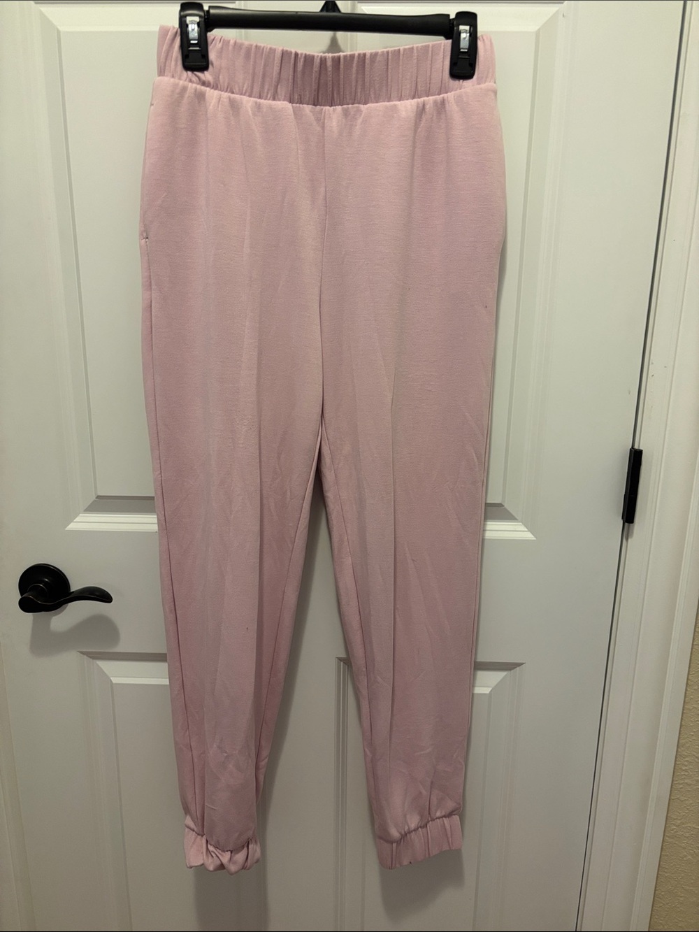 Express Light Pink Elastic Waist Jogger Pants small NWOT